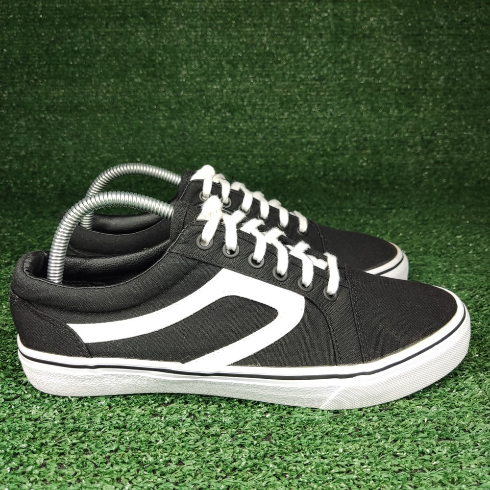 No Boundaries Sneakers Women 8.5 Black Canvas Low Top Memory‎ Foam WMNB40AC005